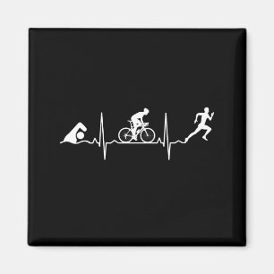 Triathlon - Triathlon Heartslag Magnet