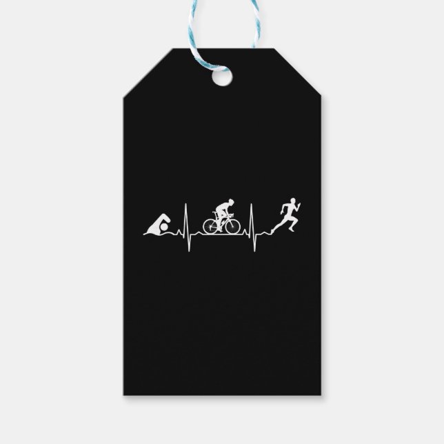 Triathlon - Triathlon Hjärtbeat Presentetikett (Framsidan)