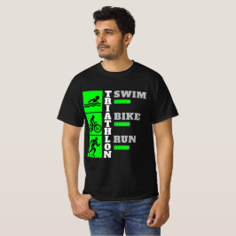 Triathlon Triumph: Simma, Bike, Springa-skådespela T Shirt