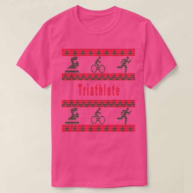 Triathlon Ugly jul Sweater T Shirt (Design framsida)