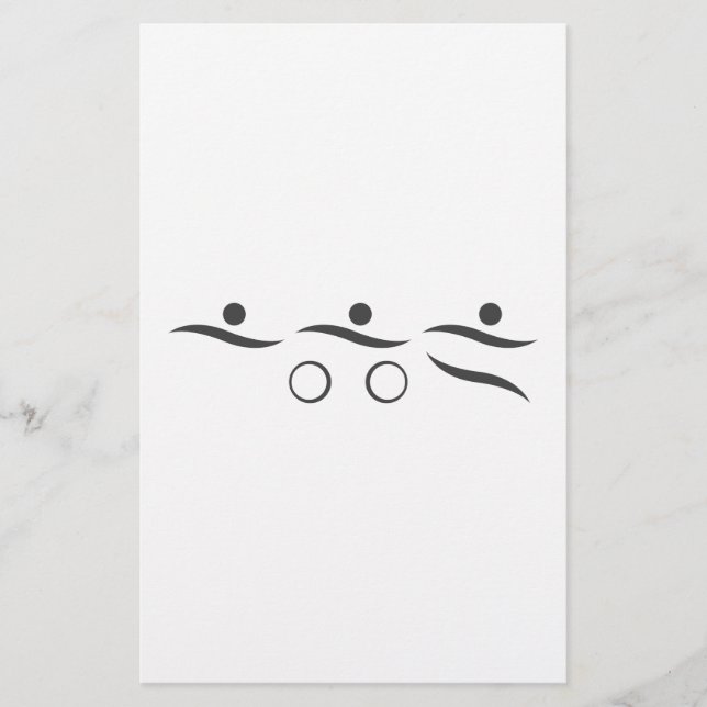 Triathlon-unik gåva brevpapper (Framsida)