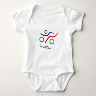 Triathlon, unik logotyp bäst säljande! t-shirt