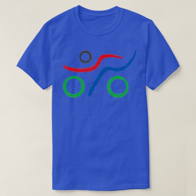 Triathlon-unik logotyp t shirt (Design framsida)