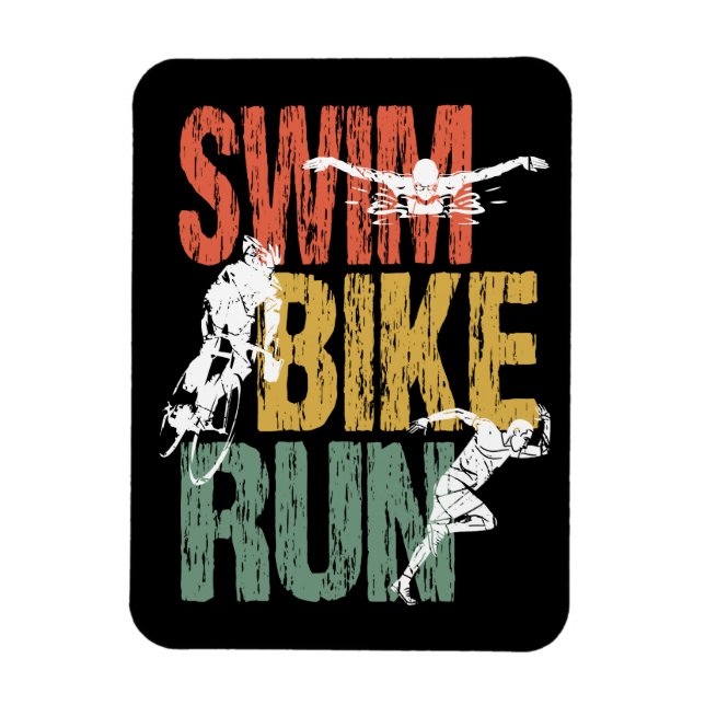 Triathlon Vintage Simma Bike Springa Magnet (Vertikal)