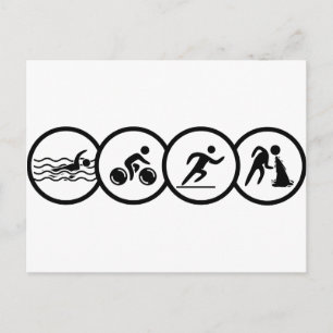 triathlon vykort