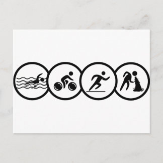 triathlon vykort
