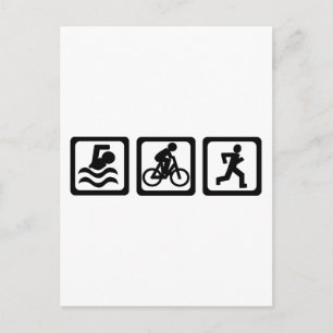 Triathlon Vykort