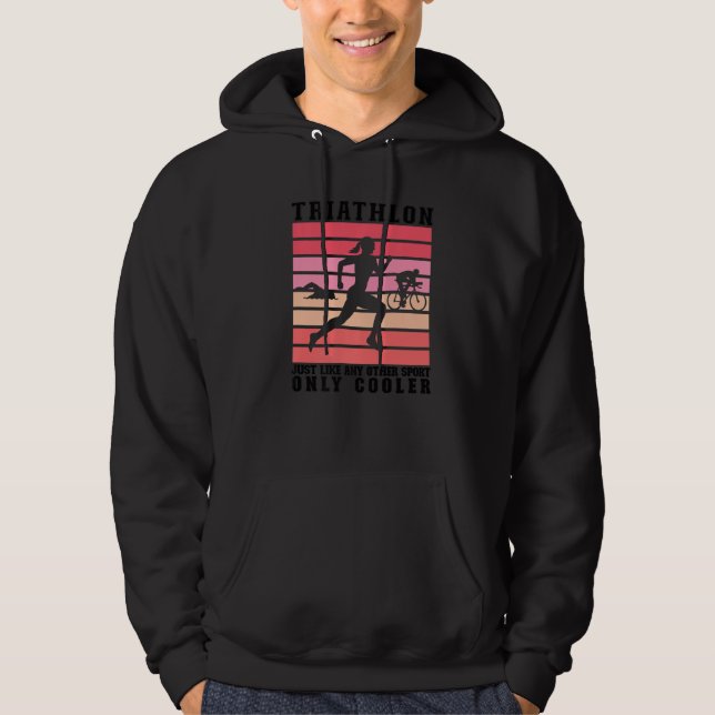 Triathlon Women Triathletes Simma Bike Springa Tri Hoodie (Framsida)