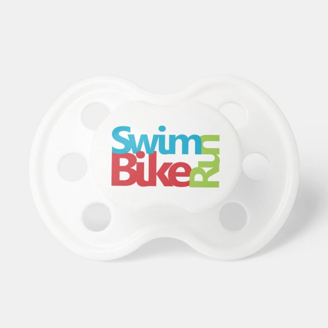 Triathloncoola och unik design napp (Framsidan)