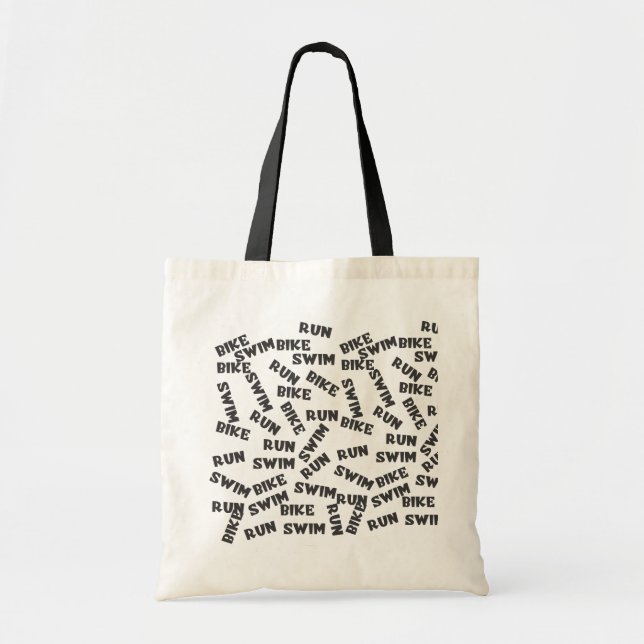 triathlonen för simmacykelspringan hänger lös tygkasse (Framsidan)