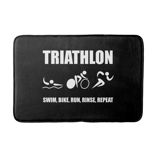 Triathlonen sköljer repetition badrumsmatta (Framsidan)
