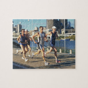 Triathloners Running Pussel