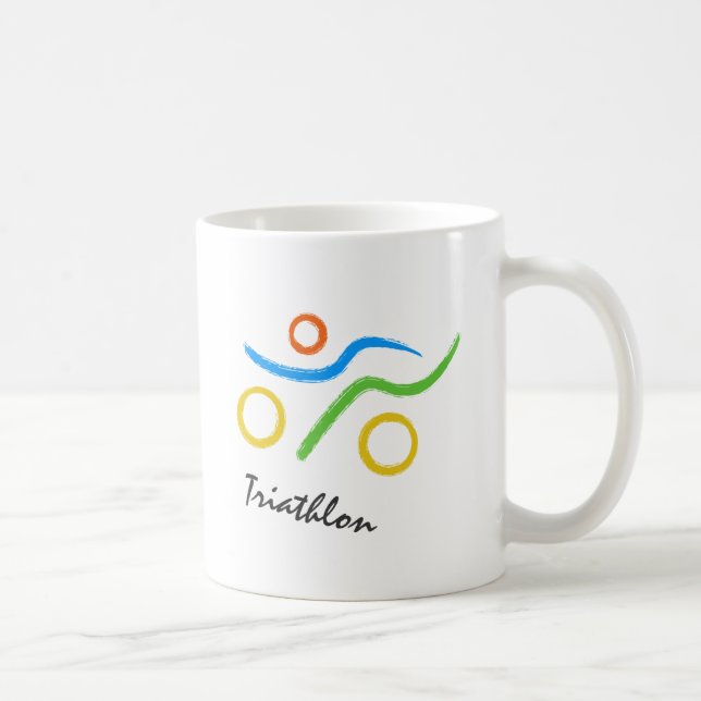 Triathlonlogotyp Kaffemugg (Höger)