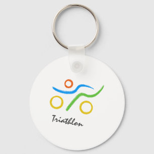 Triathlonlogotyp Nyckelring