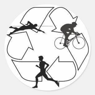 Triathlonman Runt Klistermärke