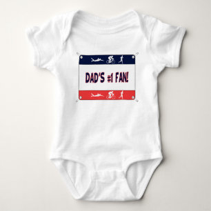 Triathlonpappa fläkt för #1 tee shirt