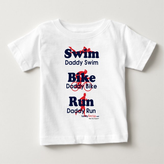 Triathlonpappa Tee Shirt (Framsida)