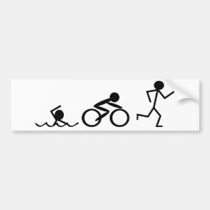 Triathlonstick figur bildekal