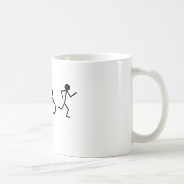 Triathlonstick figur kaffemugg (Höger)