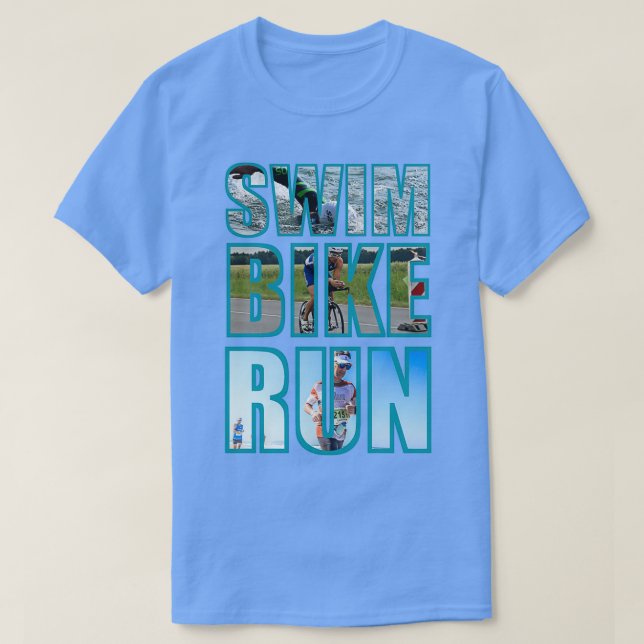 TriathlonSwimBikeRun T Shirt (Design framsida)
