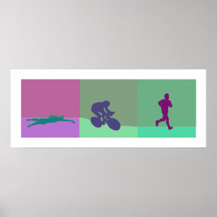 TriathlonTriptych Poster