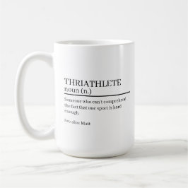 Triatlet definitionspresent, namndefinitionsmugg kaffemugg