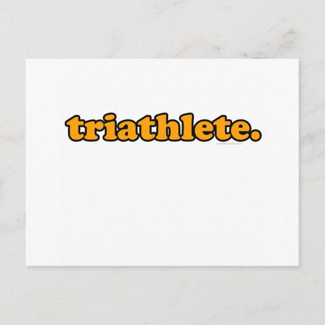 triatlete vykort (Framsida)