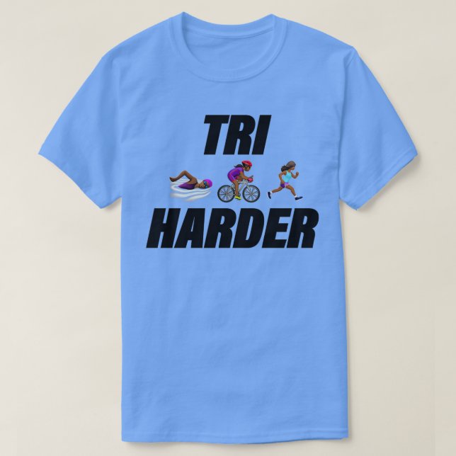 Triatletes tri hårdare 2 t shirt (Design framsida)