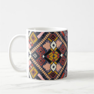 Tribal African Chevron Aztec Mönster Kaffemugg