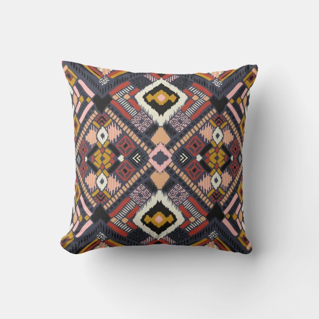 Tribal African Chevron Aztec Mönster Kudde (Framsida)