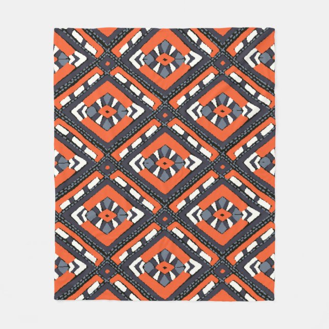 Tribal African: Chevron Aztec Seamless. Fleecefilt (Framsidan)