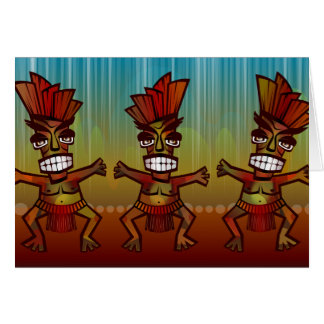 Tribal African Dance Hälsningskort