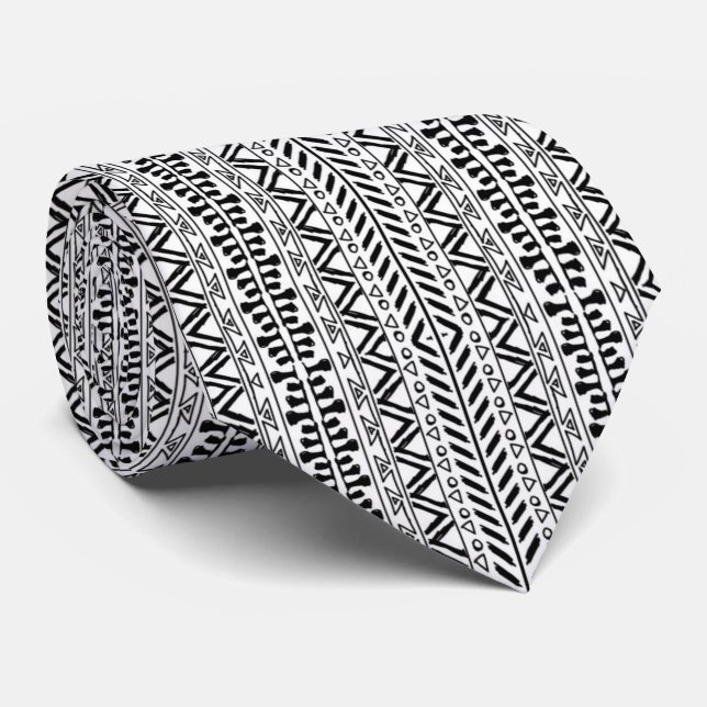 Tribal African Mönster Necktie Slips (Rullad)