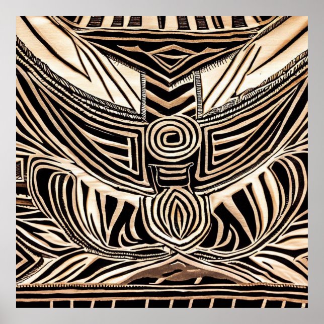 TRIBAL AFRICAN POSTER (Framsidan)