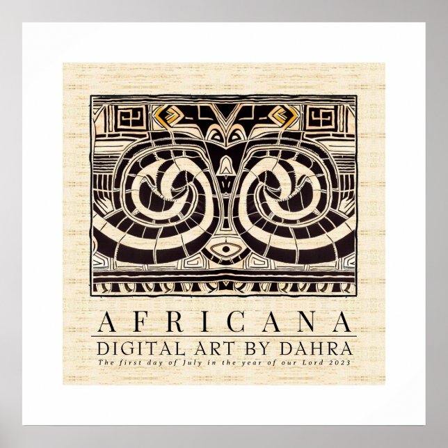 TRIBAL AFRICAN POSTER (Framsidan)