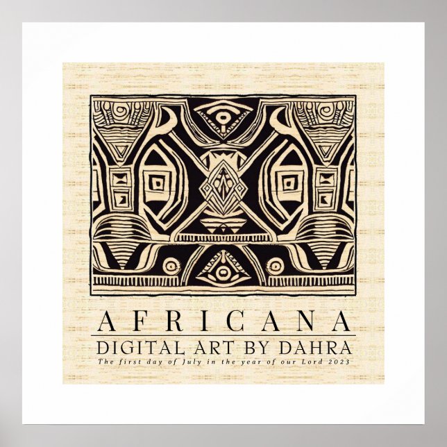 TRIBAL AFRICAN POSTER (Framsidan)