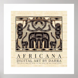 TRIBAL AFRICAN POSTER