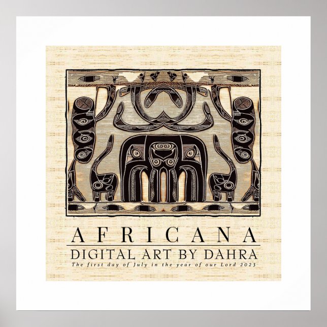 TRIBAL AFRICAN POSTER (Framsidan)