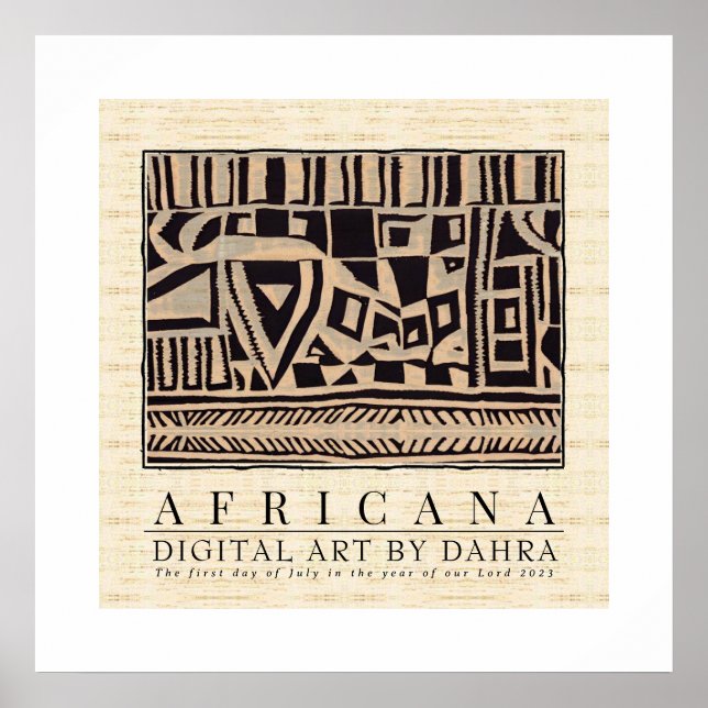 TRIBAL AFRICAN POSTER (Framsidan)