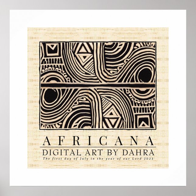 TRIBAL AFRICAN POSTER (Framsidan)