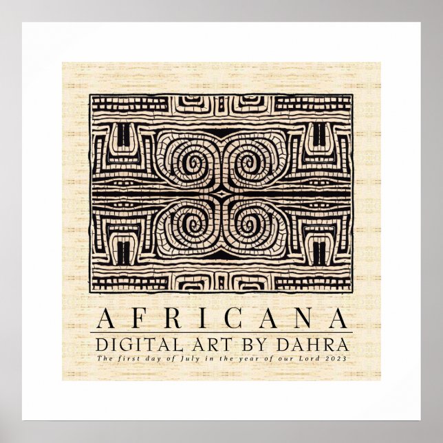 TRIBAL AFRICAN POSTER (Framsidan)
