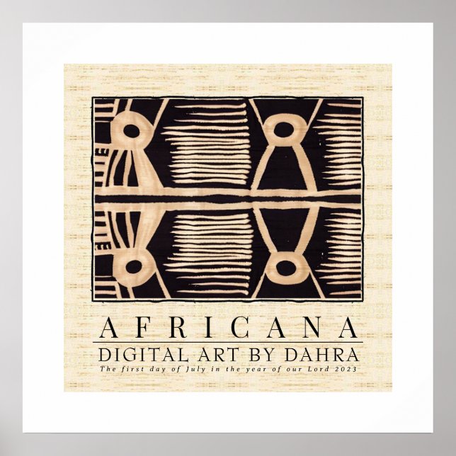 TRIBAL AFRICAN POSTER (Framsidan)