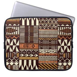 Tribal African stil Patchwork abstrakt vin Laptop Fodral