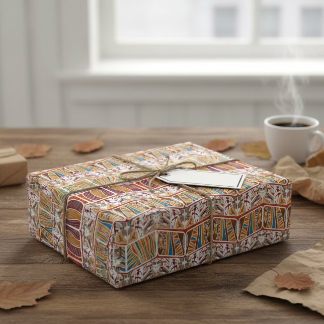 Tribal afrikanskt mönster etniskt presentpapper (Skapare uppladdad)