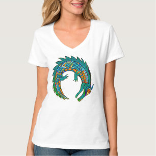 Tribal Alligator Art T Shirt