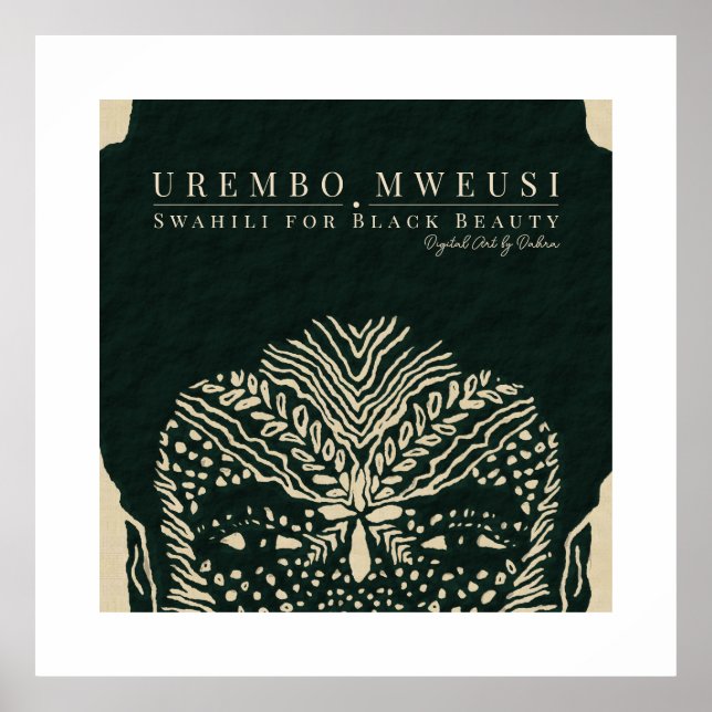 Tribal Ansikte Markings Poster (Framsidan)