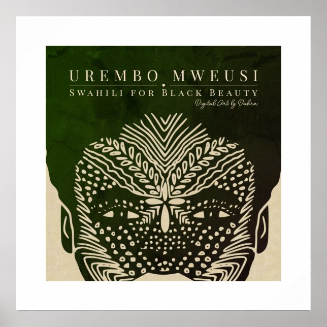 Tribal Ansikte Markings Poster (Framsidan)