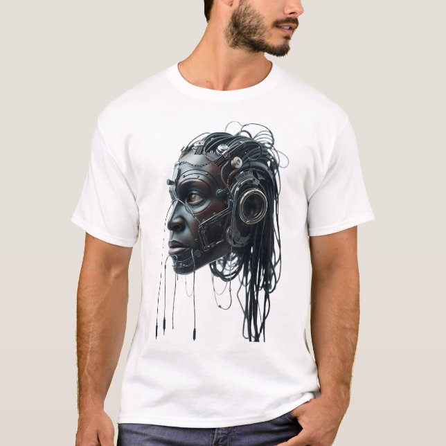 Tribal Ansikte Wires Art Tee (Framsida)