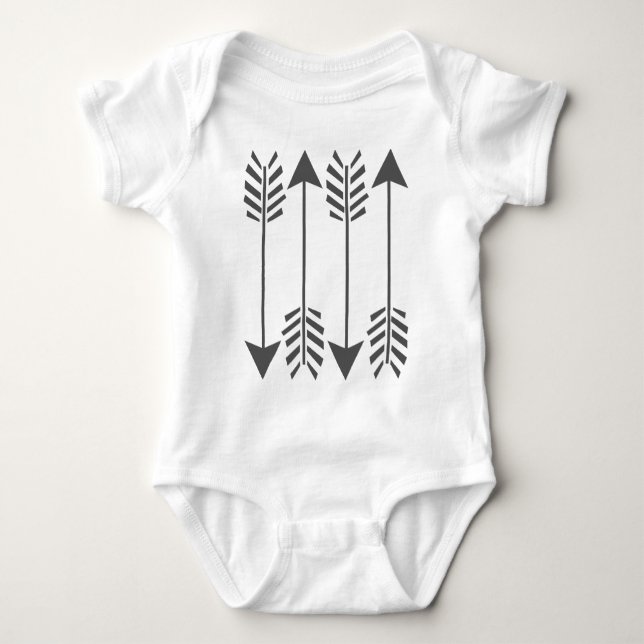 Tribal Arrows Baby Creeper T Shirt (Framsida)