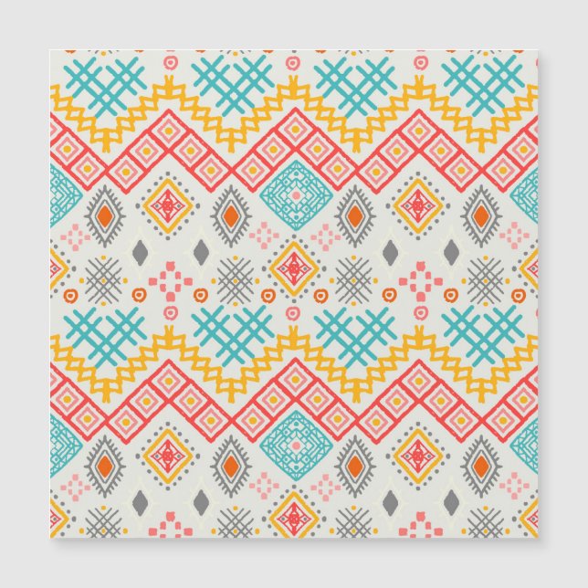 Tribal art: boho geometric print. (Framsida)